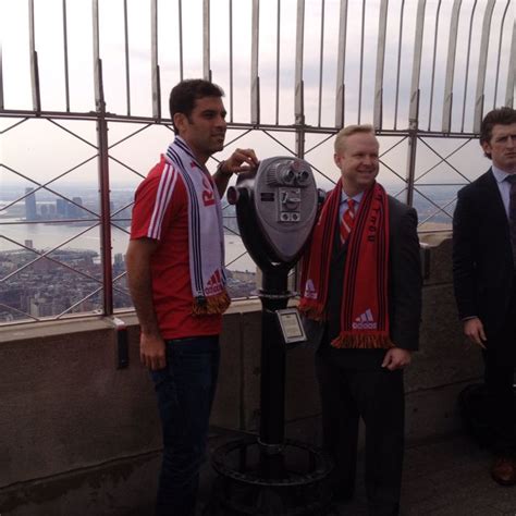 Rafa Marquez Of The New York Red Bulls On The Empire State Buildings