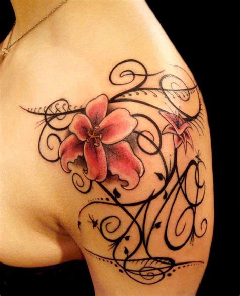25 Tempting Swirl Tattoos 14 Swirl Tattoo Flower Tattoo Shoulder