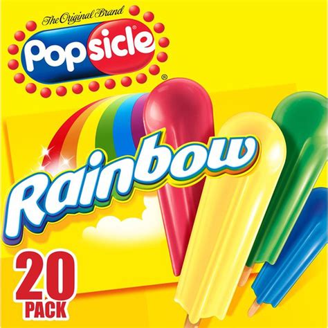 Popsicle Ice Pops Rainbow 20 Ct Instacart