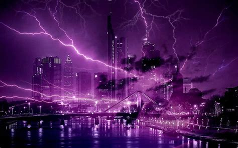Purple Lightning Moon Purple Lightning Storm Hd Wallpaper Pxfuel