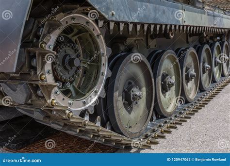 Tank Caterpillar Continuous Tracks Stock Photo Image Of Rubber