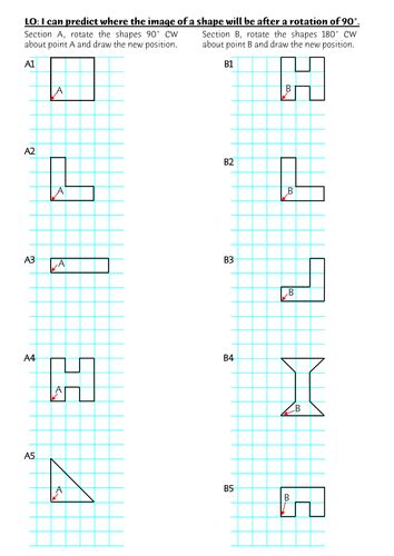 Reflection Rotation And Translation Worksheets Worksheet24