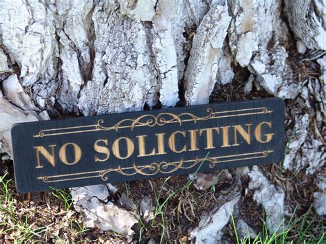 Guifier 15 x 9.5 no soliciting sign with stake,large outdoor no soliciting thank you yard sign,no solicitors sign no salesmen. Wood No Soliciting Sign