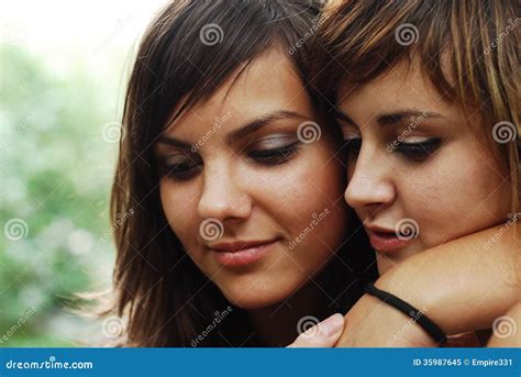 Lesbian Couple Stock Image Image Of Smile Beautiful 35987645 Free