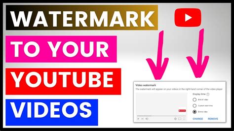How To Add Watermarks To Your Youtube Videos In 2023 In Youtube