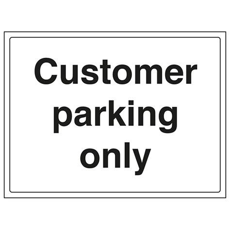 Customer Parking Only Traffic And Parking Signs Reflective Traffic