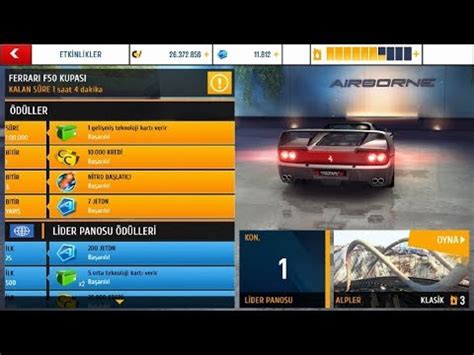 1 x car hunt event pack. Asphalt 8 - Ferrari F50 Cup 51.678 - YouTube