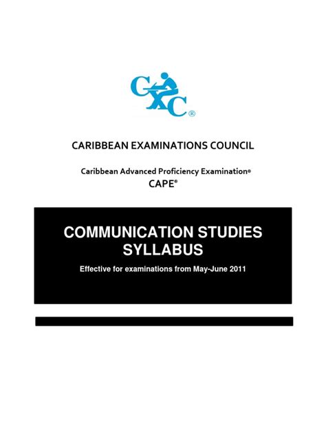 Capecommunicationstudiespdf English Language Reading Comprehension