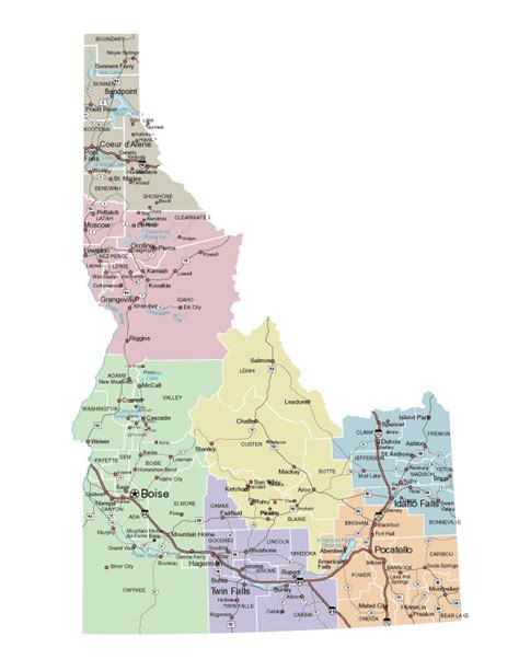 Idaho Highway Map