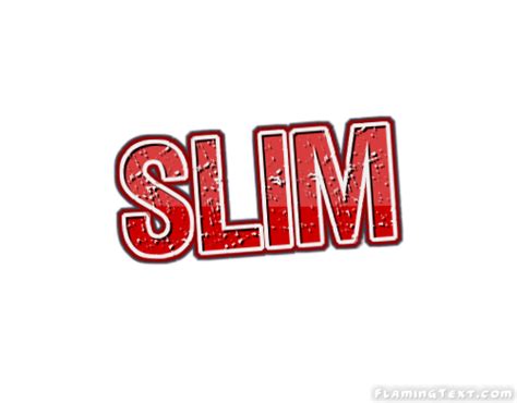 Slim Logo Herramienta De Diseño De Nombres Gratis De Flaming Text
