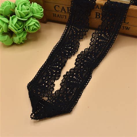 10 Yards Stretch Lace Ribbon 30mm Lace Trim Diy Embroidered Net Lace For Sewing Ebay