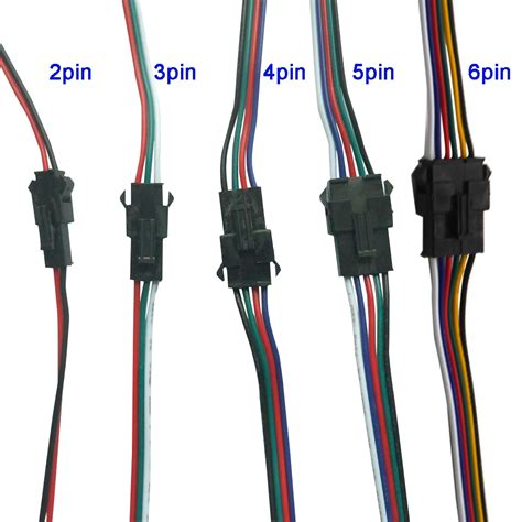 3 Pin Jst Sm Plug Male To Female Wire Cable Connector 5 Pair 3pin