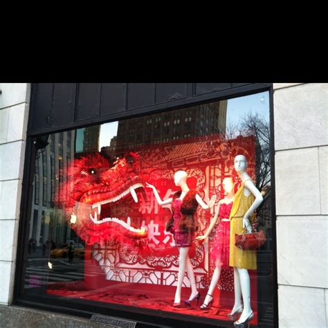 A lovely set of a4 display posters displaying key photographs of asian food. Bergdorf Goodman window on 5th Ave paper dragon for ...