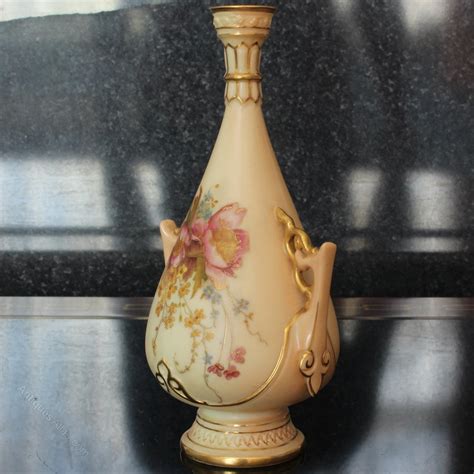 Antiques Atlas Royal Worcester Blush Ivory Twin Handled Vase