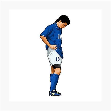 Roberto Baggio 10 Miss The Penalty 1994 Photographic Print For Sale