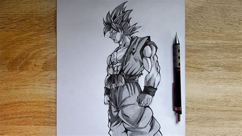 How To Draw Goku Mastered Ultra Instinct Pencil Sketch Dragonball