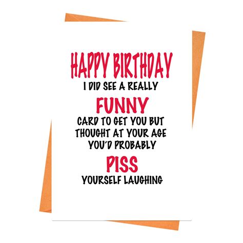 Buy Funny Birthday Card Rude Birthday Card Naughty Birthday Card Friend Birthday Card Piss