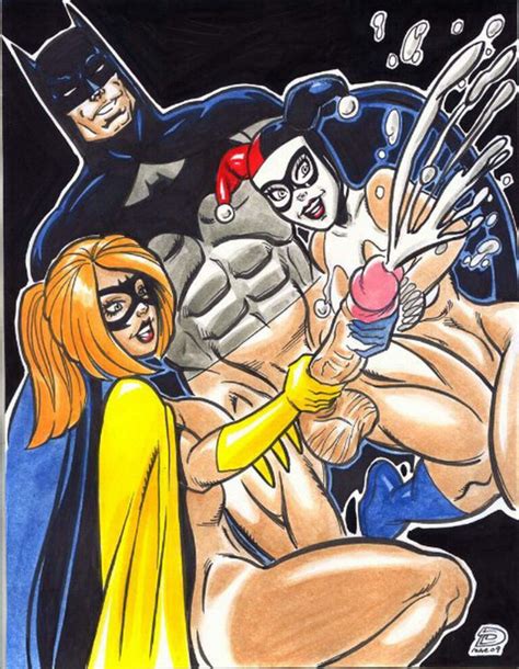 Batgirl And Harley Quinn Cumshot Threesome Your Cartoon Porn