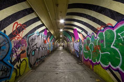 Inside The Graffiti Covered 191st Street Tunnel Nycs Deepest Subway