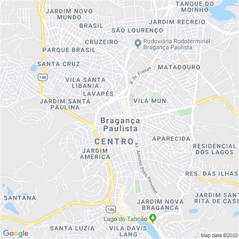 Mapa De Bragan A Paulista Bairros Mapa Mundi