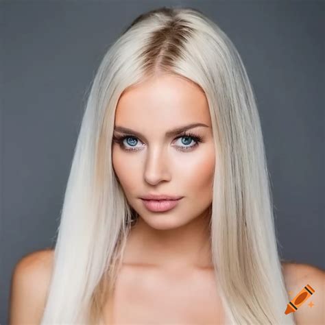 Swedish Young Woman With Platinum Blonde Hair And Pale Skin On Craiyon