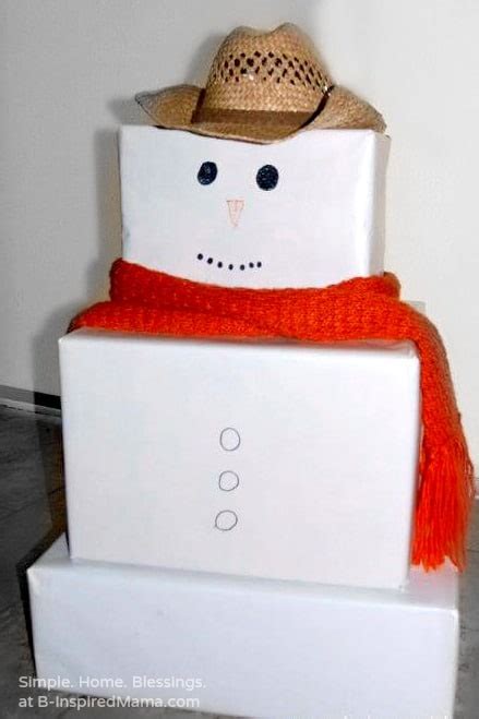 Diy Giant Snowman Blocks B Inspired Mama