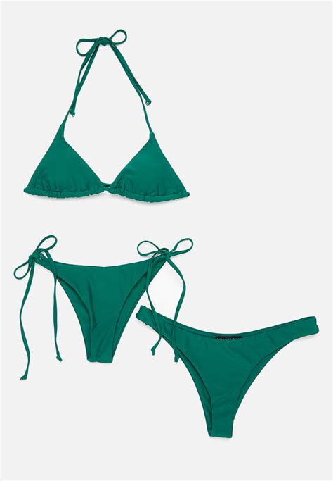 Brazillian Bikini Set Bright Green Dailyfriday Bikinis