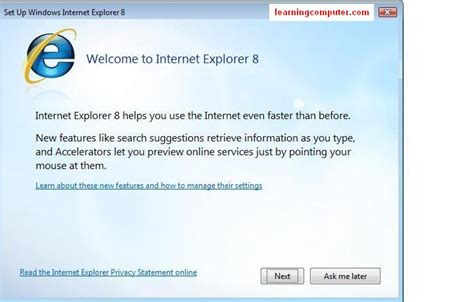 What Is Internet Explorer Ie 8 New Features It Computer Training