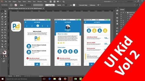 App Screen Showcase Mockup with Adobe Illustrator ai Vol 2 | Khmer Design - YouTube