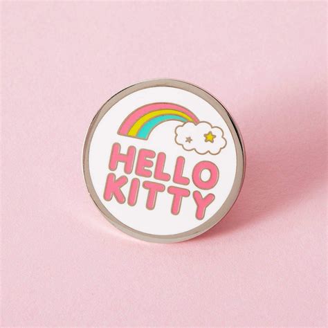 Hello Kitty Rainbow Cloud Enamel Pin Punkypins
