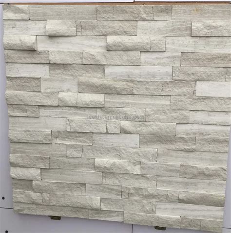 Stacked Stone Ledger Panels Oak White Marble Split Face Buy Culture