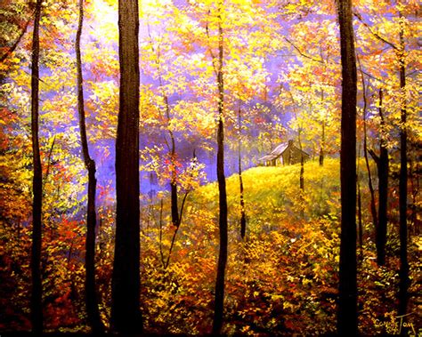 Autumn Impression Painting By Connie Tom Pixels