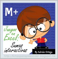 Aula interactiva para preescolar didactics mexico facebook : Juegos en Excel: Sumas interactivas (con imágenes ...