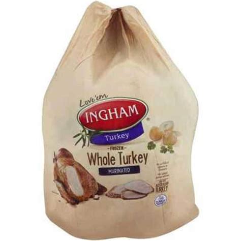 Ingham Turkey Frozen Whole 6 5kg Woolworths