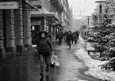 Free Images Pedestrian Snow Winter Black And White People Road