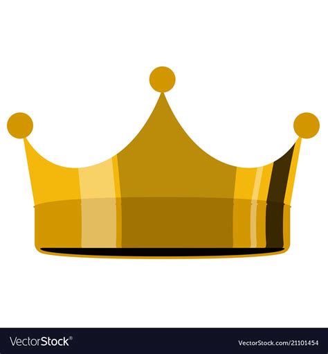 Golden Crown Icon Royalty Free Vector Image Vectorstock