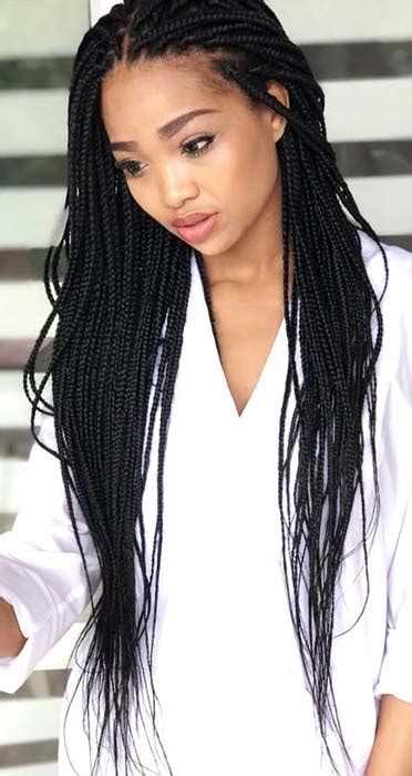 They go well with any outfit, be it a gown, a skirt. 23 Best Long Box Braids Hairstyles and Ideas | StayGlam