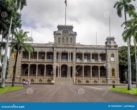 Iolani Palace In Honolulu Hawaii Editorial Image Image Of King