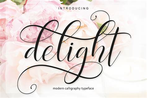 Delight Script 4 Font 21468 Calligraphy Font Bundles