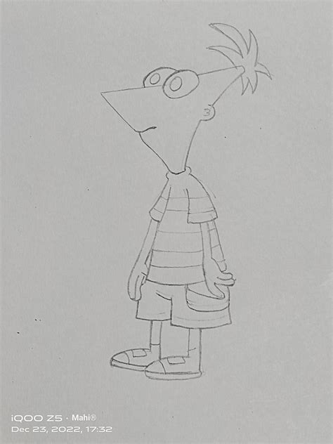 How To Draw A Phineas Flynn Step By Step