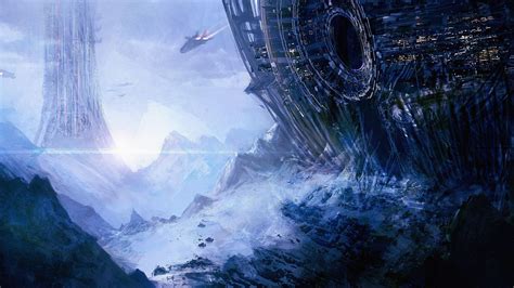 Artwork Spaceship Planet Concept Art Fantasy Art