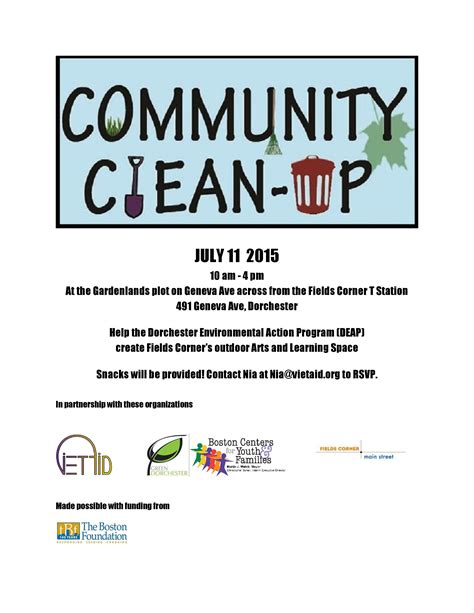 Join Us For A Community Clean Up Day Vietaid