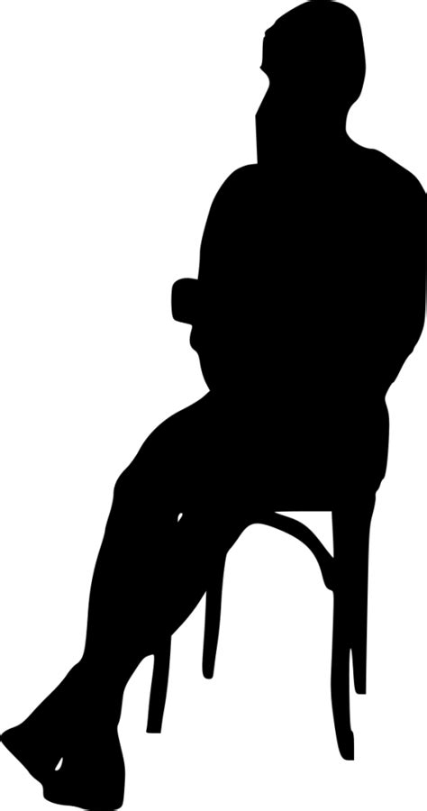 15 Sitting in Chair Silhouette (PNG Transparent) | OnlyGFX.com