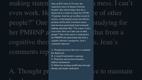 PMHNP Certification Exam Practice Question 254 - YouTube