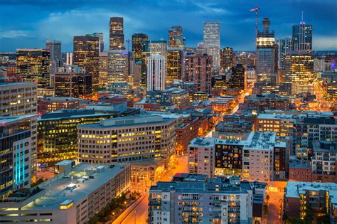 Denver City Skyline at Dusk | Vibration Analysis : Infrared : CBM Services