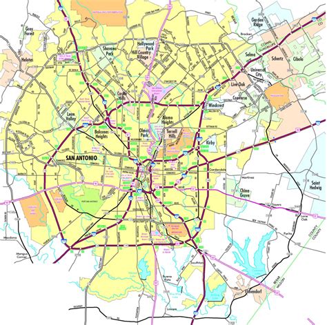 Large San Antonio Maps For Free Download And Print High Resolution Images And Photos Finder