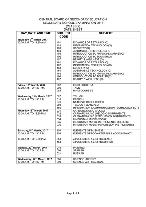 Download the cbse board exam 2021 schedule, and take a print out for further reference. CBSE Class 10th exams 2017: Datesheet released @cbse.nic ...