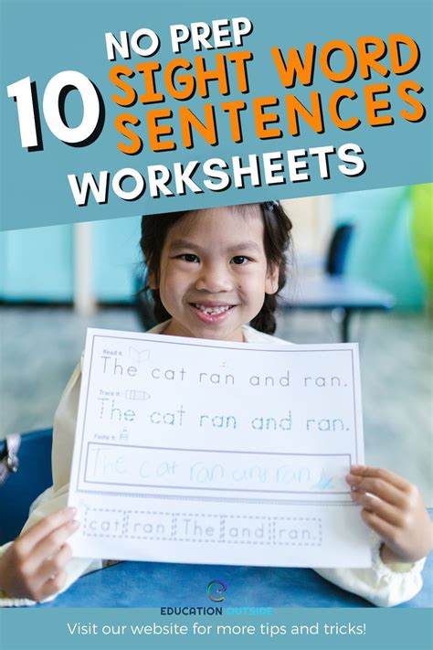 Reading Various Sentences That Use Sight Words Will Help Increase The
