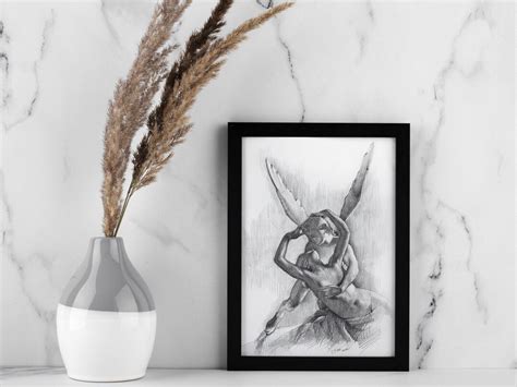 Nude Couple Drawing Sensual Bedroom Art Couples Naked Art Etsy