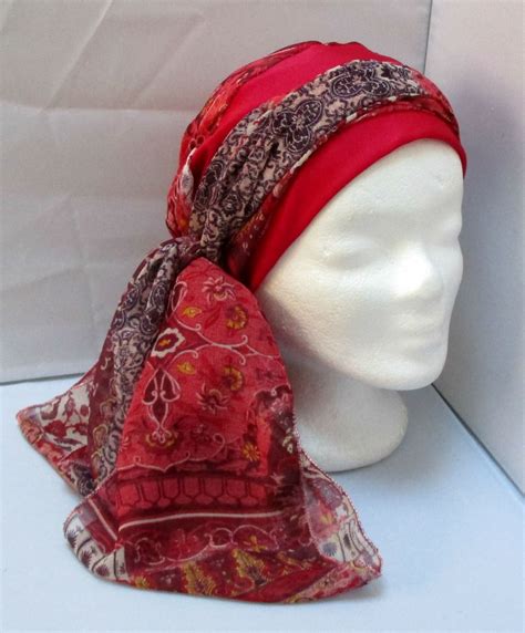 Turban Préformé Foulard Cheveux Chapeau Bandeau Chimio Etsy Turban